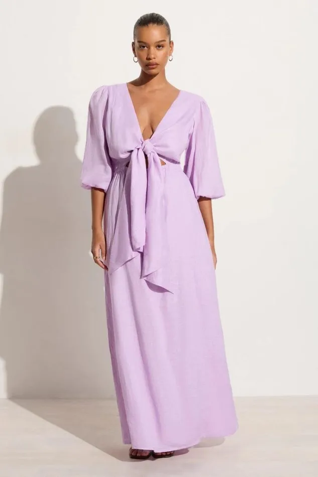Women Faithfull The Brand Dresses La Mia Maxi Dress Lilac 8211 Final Sale