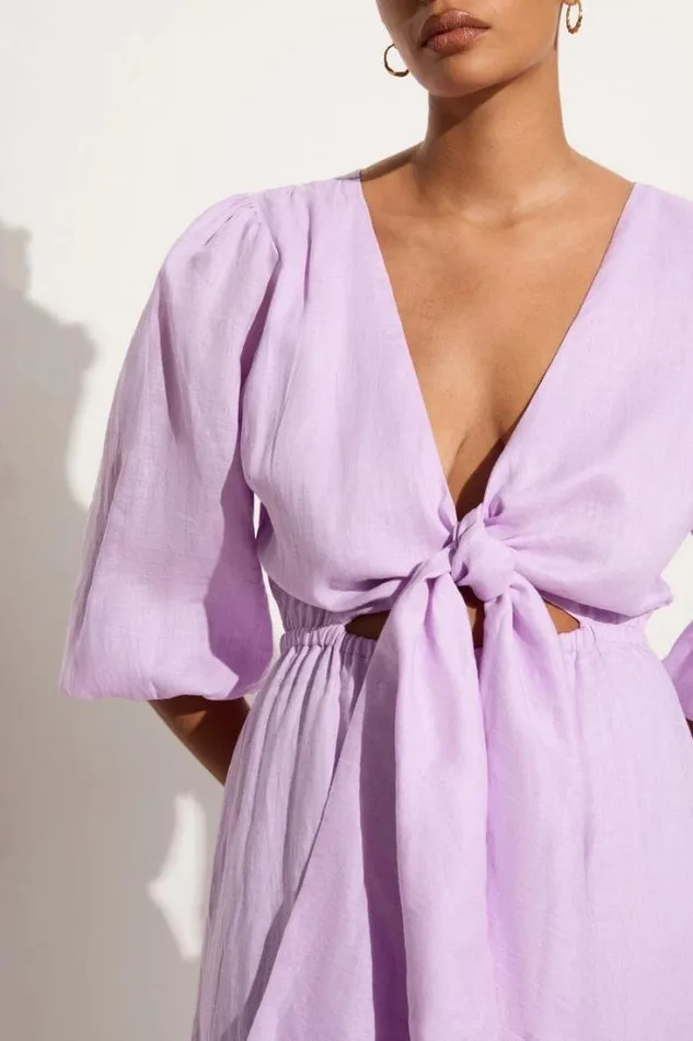 Women Faithfull The Brand Dresses La Mia Maxi Dress Lilac 8211 Final Sale