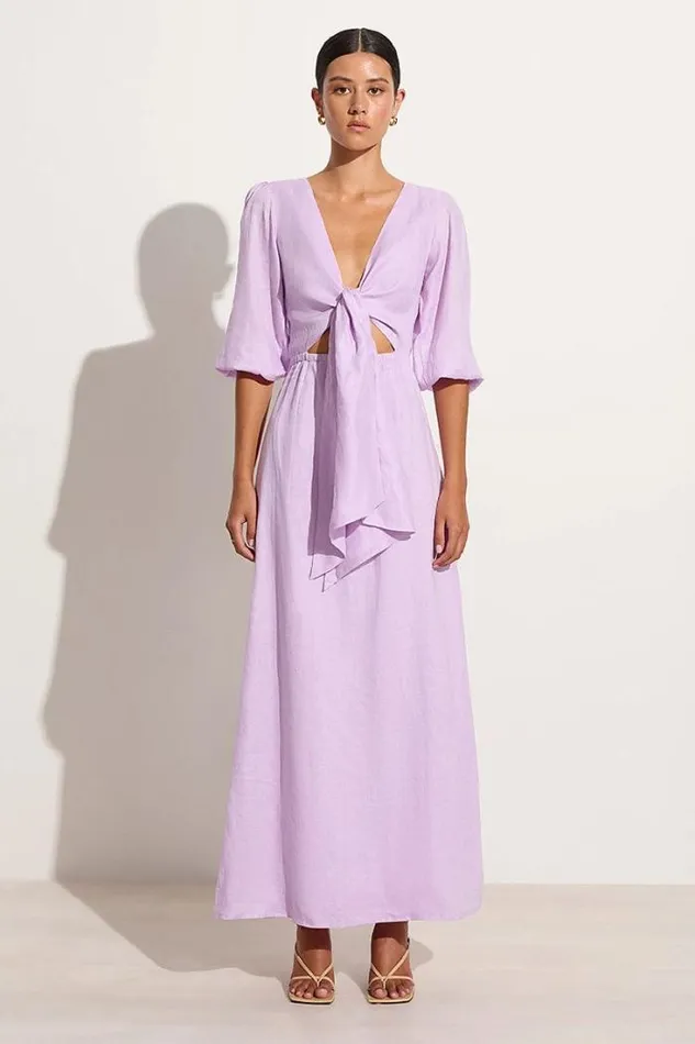 Women Faithfull The Brand Dresses La Mia Maxi Dress Lilac 8211 Final Sale