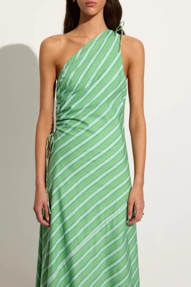 Women Faithfull The Brand Dresses Laureles Maxi Dress Akaia Stripe Green