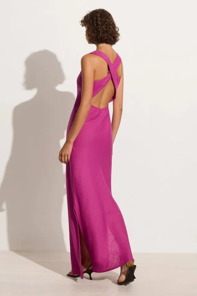 Women Faithfull The Brand Dresses Lobo Maxi Dress Magenta