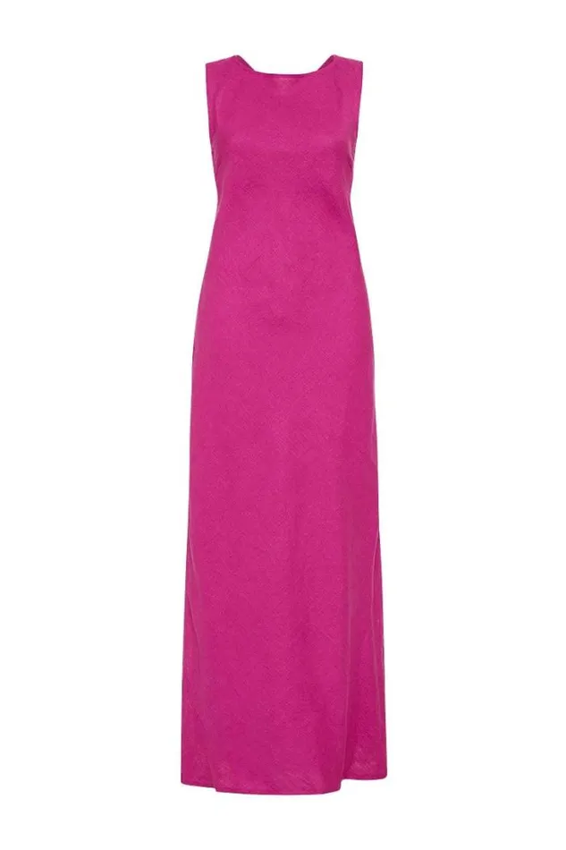 Women Faithfull The Brand Dresses Lobo Maxi Dress Magenta