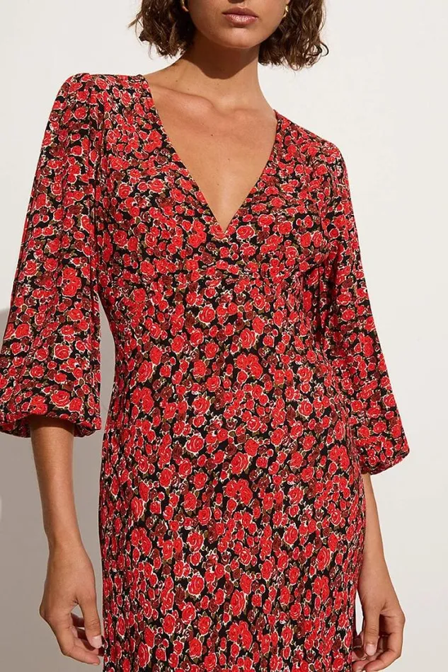 Women Faithfull The Brand Dresses Marcia Midi Dress Salema Floral