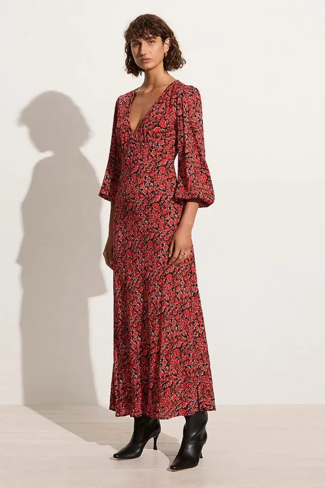 Women Faithfull The Brand Dresses Marcia Midi Dress Salema Floral