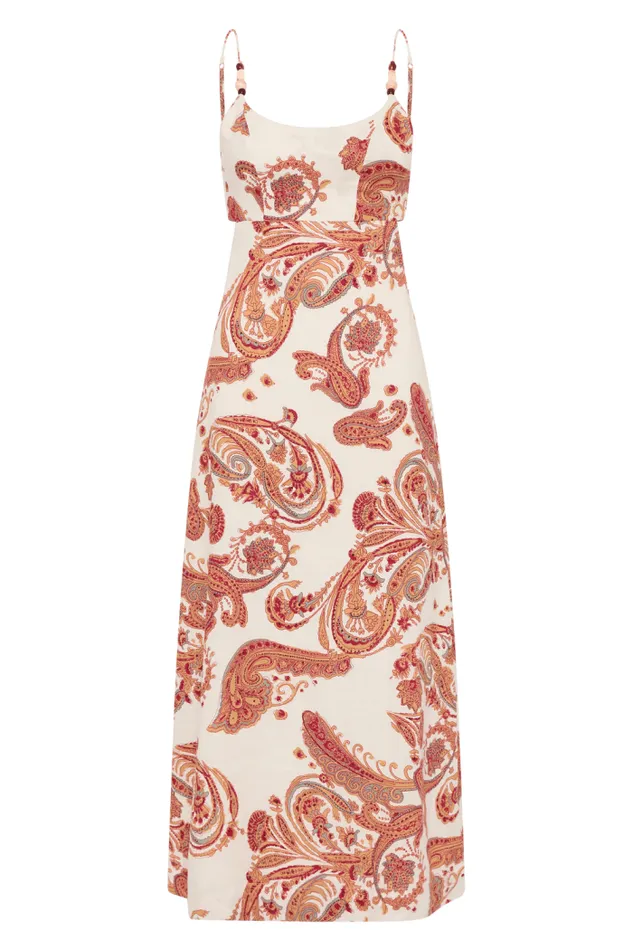Women Faithfull The Brand Dresses Regina Midi Dress Alessia Paisley