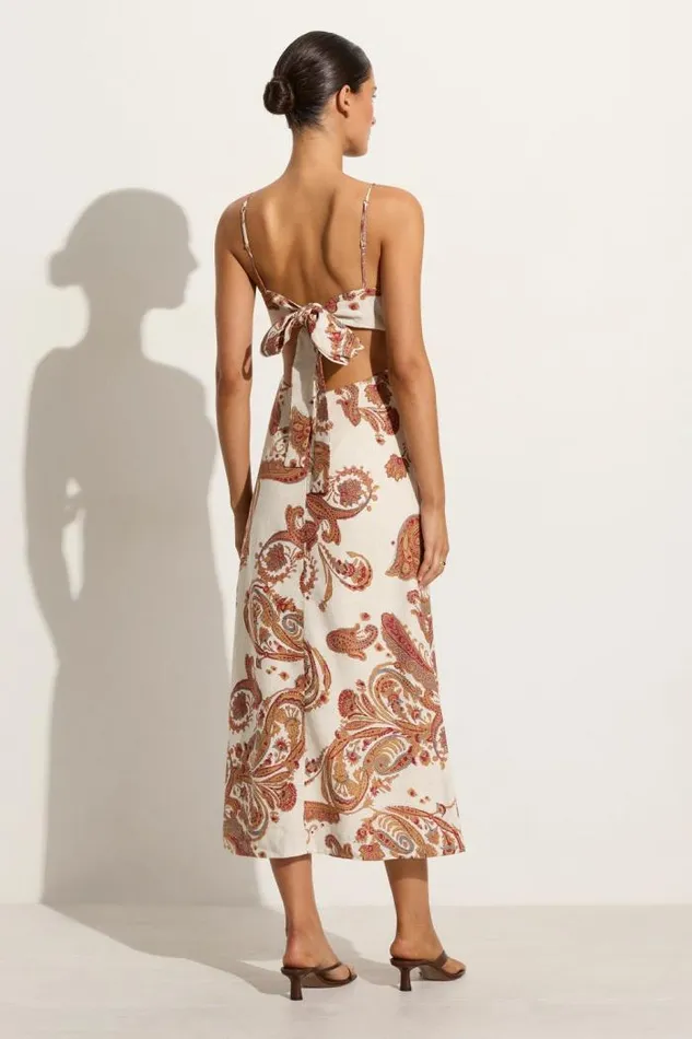 Women Faithfull The Brand Dresses Regina Midi Dress Alessia Paisley