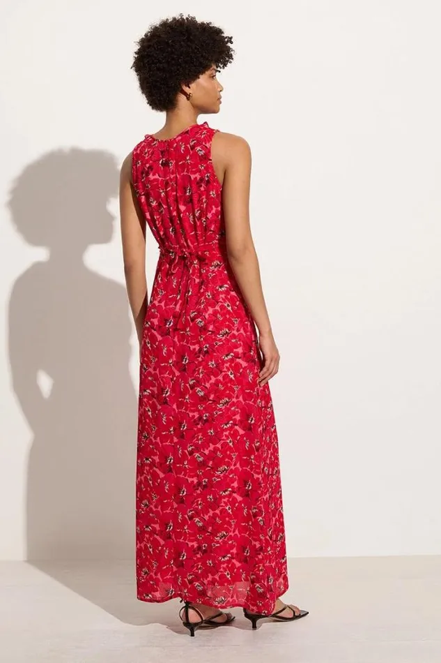 Women Faithfull The Brand Dresses San Luis Maxi Dress El Limon Floral Pink