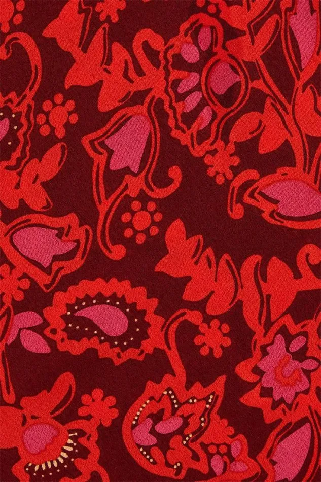 Women Faithfull The Brand Dresses Santino Maxi Dress Selcetta Paisley Red