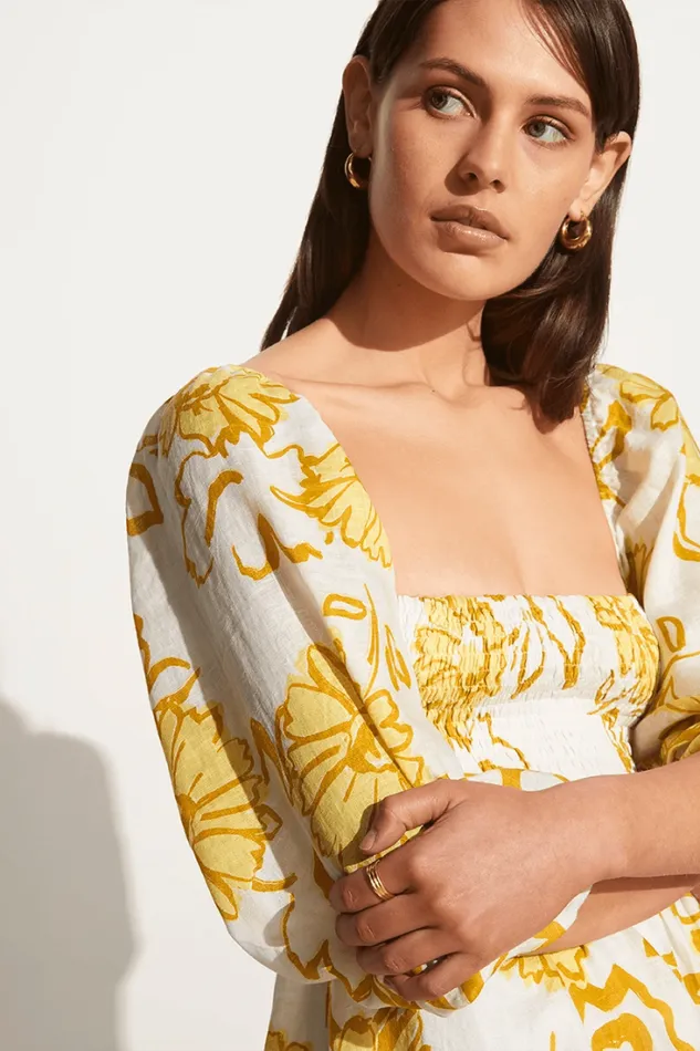 Women Faithfull The Brand Mini Dresses Dallia Mini Dress Cagliari Floral Print 8211 Final Sale