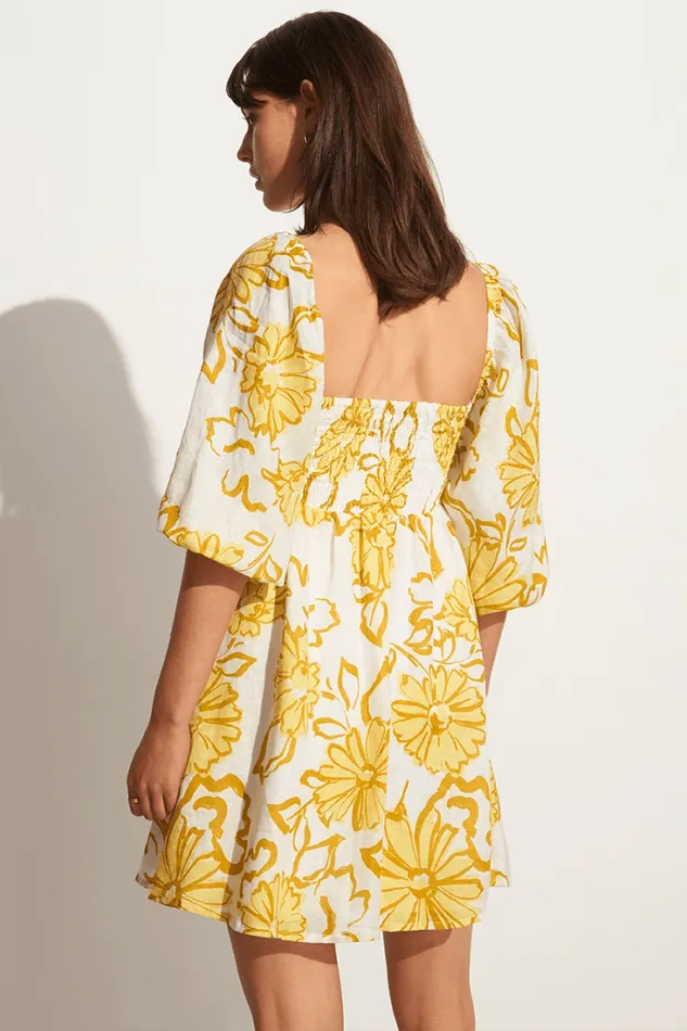 Women Faithfull The Brand Mini Dresses Dallia Mini Dress Cagliari Floral Print 8211 Final Sale