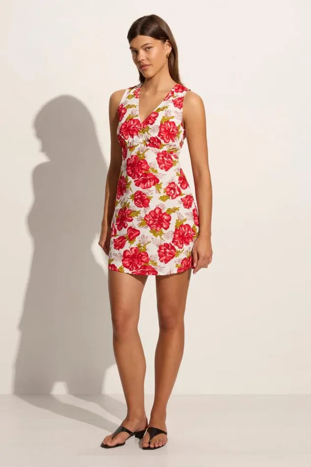 Women Faithfull The Brand Mini Dresses Penne Mini Dress Isadora Floral Red