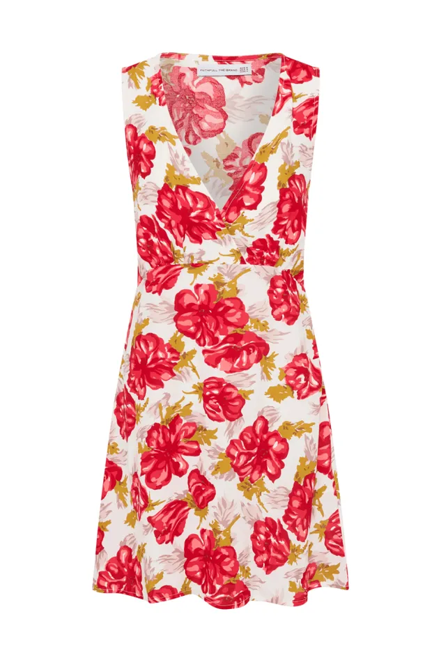 Women Faithfull The Brand Mini Dresses Penne Mini Dress Isadora Floral Red