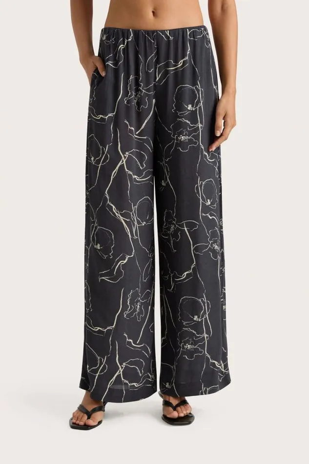 Women Faithfull The Brand Pants Aurelie Pant Calla Charred Navy