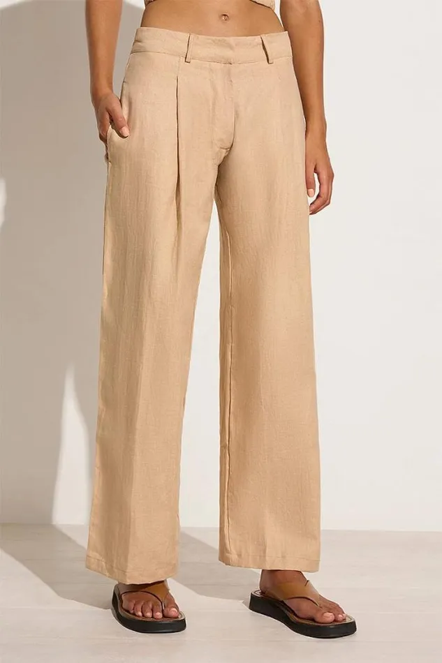 Women Faithfull The Brand Pants Francois Pants Wheat 8211 Final Sale