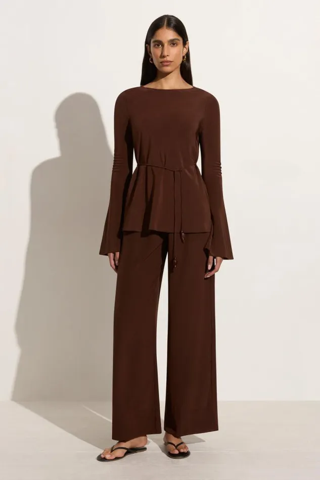 Women Faithfull The Brand Pants Monforte Pant Cioccolato