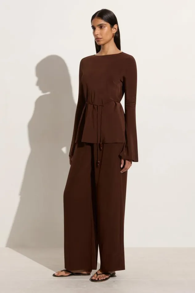 Women Faithfull The Brand Pants Monforte Pant Cioccolato