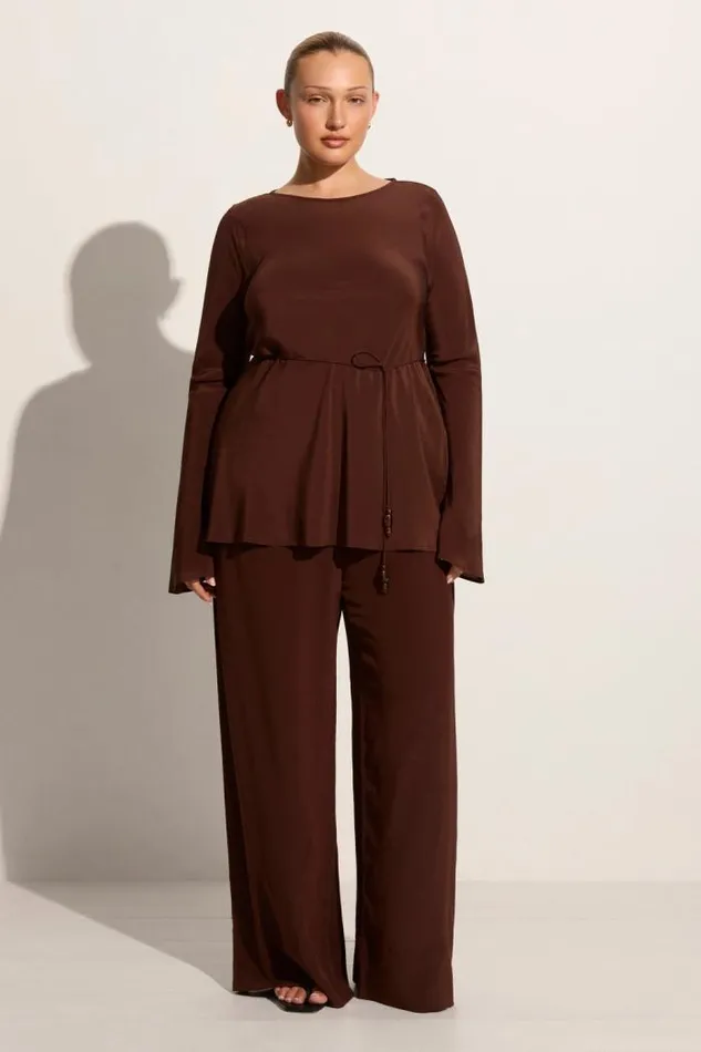 Women Faithfull The Brand Pants Monforte Pant Cioccolato