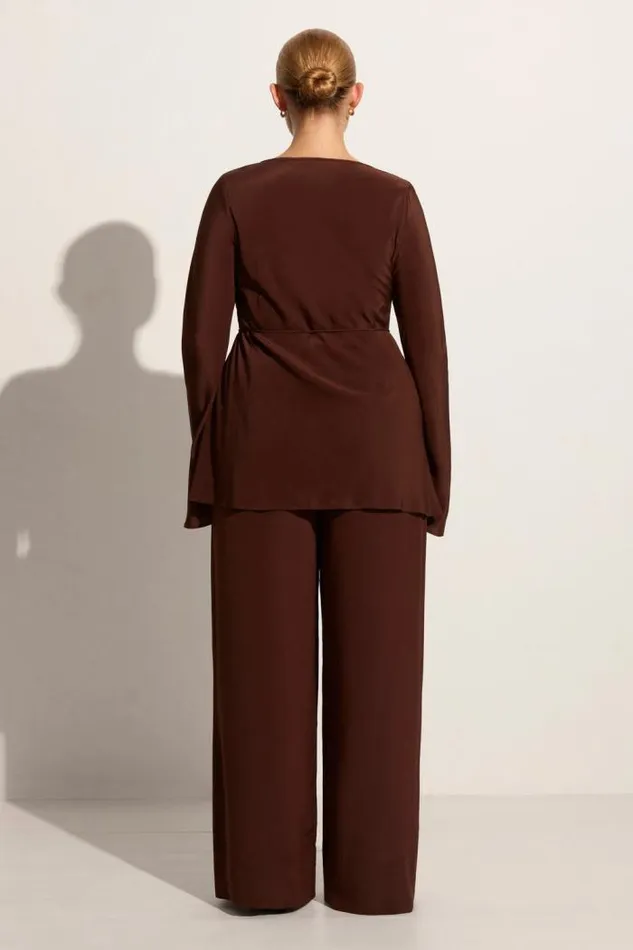 Women Faithfull The Brand Pants Monforte Pant Cioccolato