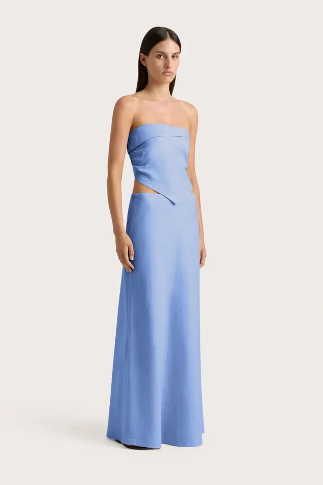 Women Faithfull The Brand Skirts and Shorts Antibes Maxi Skirt Mid Blue