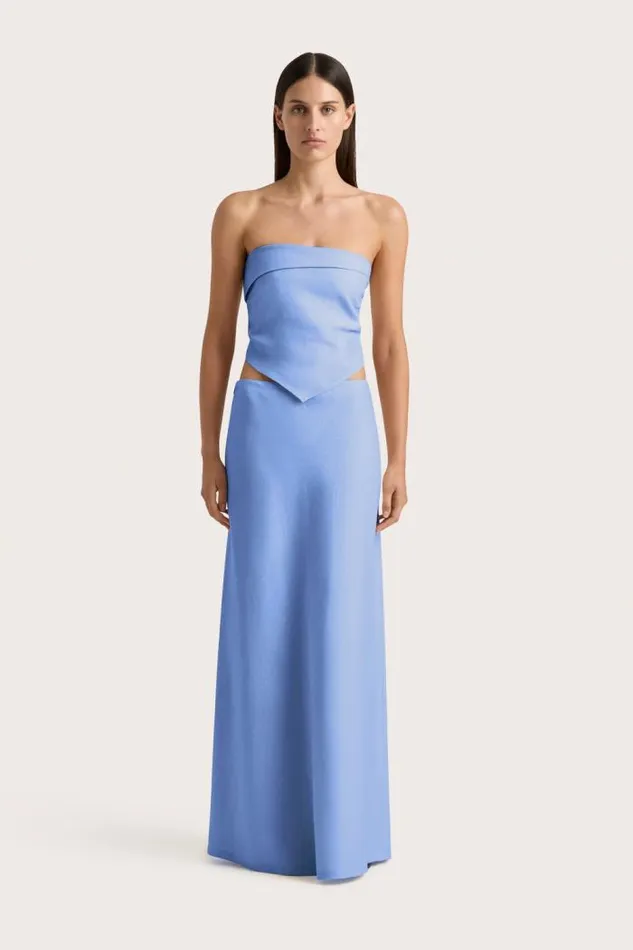 Women Faithfull The Brand Skirts and Shorts Antibes Maxi Skirt Mid Blue