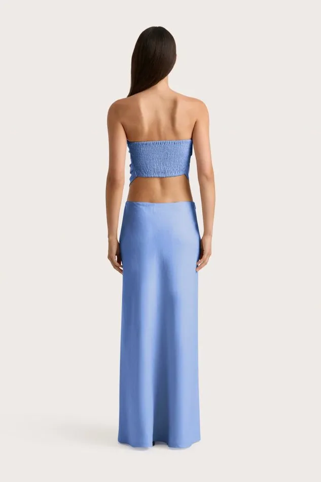 Women Faithfull The Brand Skirts and Shorts Antibes Maxi Skirt Mid Blue