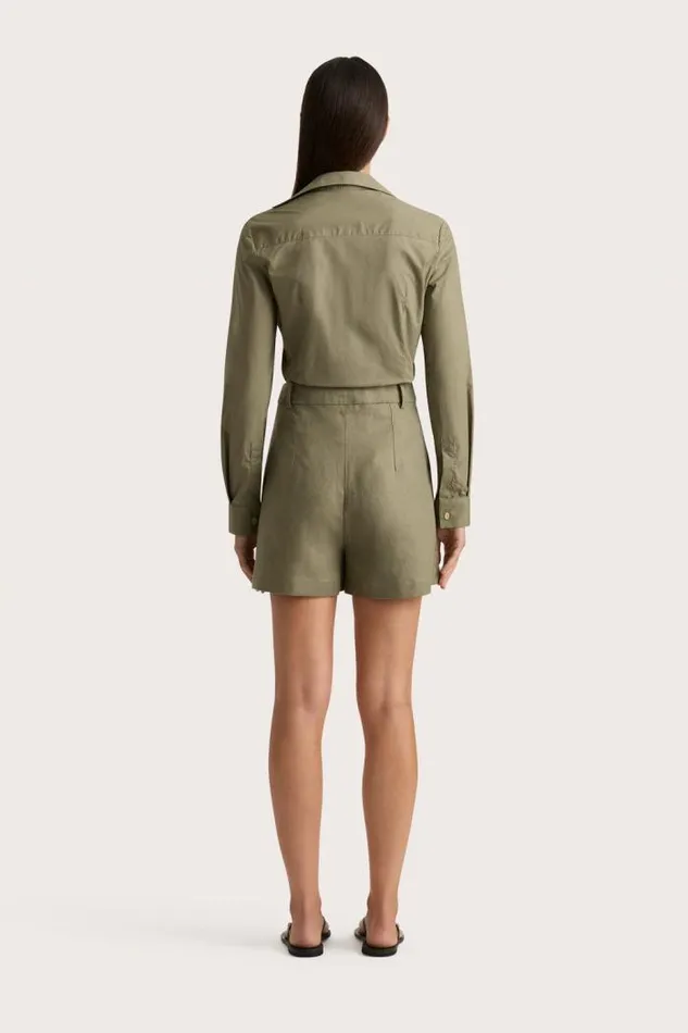 Women Faithfull The Brand Skirts and Shorts Antibes Short Khaki