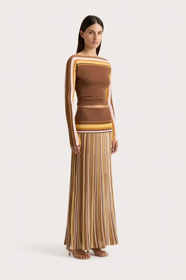 Women Faithfull The Brand Skirts and Shorts Citara Skirt Cocoa
