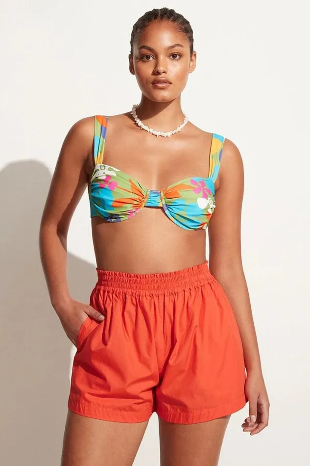 Women Faithfull The Brand Skirts and Shorts Elva Shorts Morange 8211 Final Sale