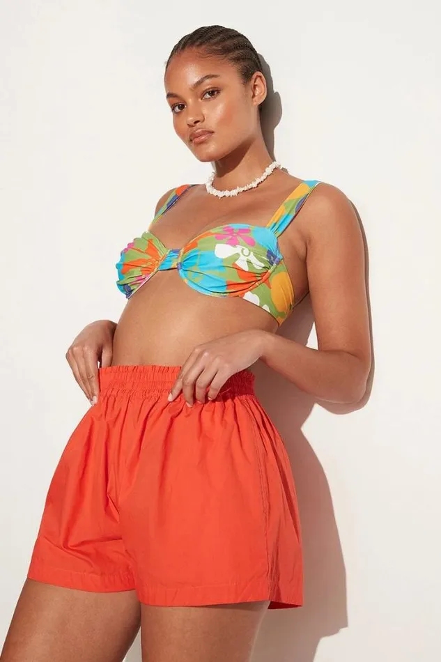 Women Faithfull The Brand Skirts and Shorts Elva Shorts Morange 8211 Final Sale