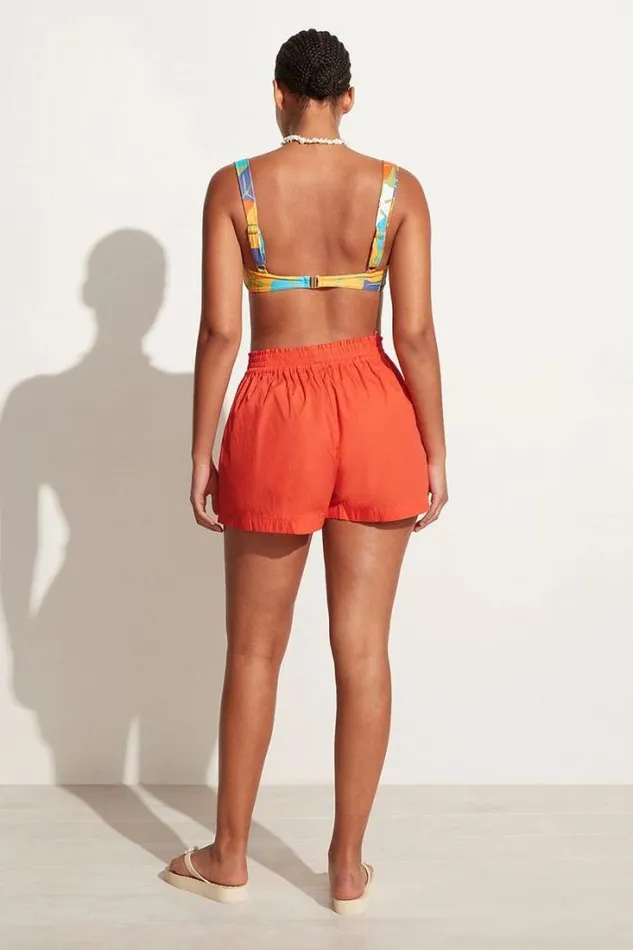 Women Faithfull The Brand Skirts and Shorts Elva Shorts Morange 8211 Final Sale