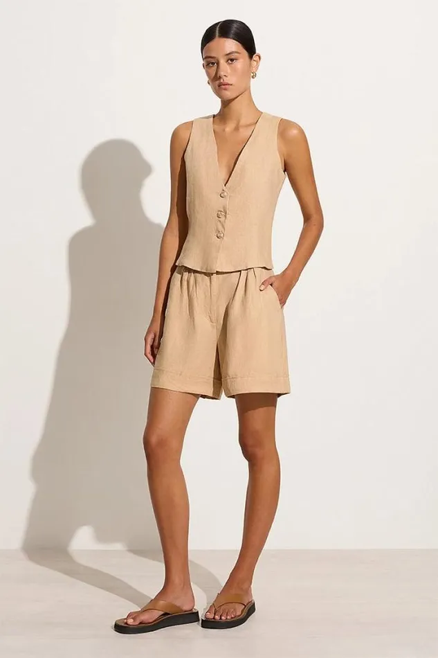 Women Faithfull The Brand Skirts and Shorts Les Deux Short Wheat 8211 Final Sale