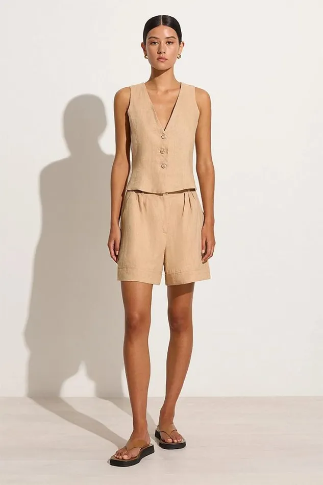Women Faithfull The Brand Skirts and Shorts Les Deux Short Wheat 8211 Final Sale