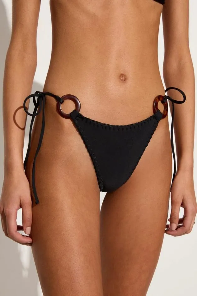Women Faithfull The Brand Swim Della Bikini Bottoms Black