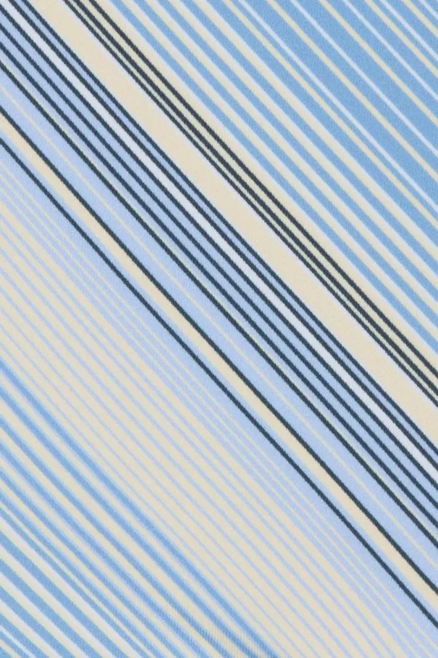 Women Faithfull The Brand Swim Elea Bikini Top Futura Stripe Sky Blue