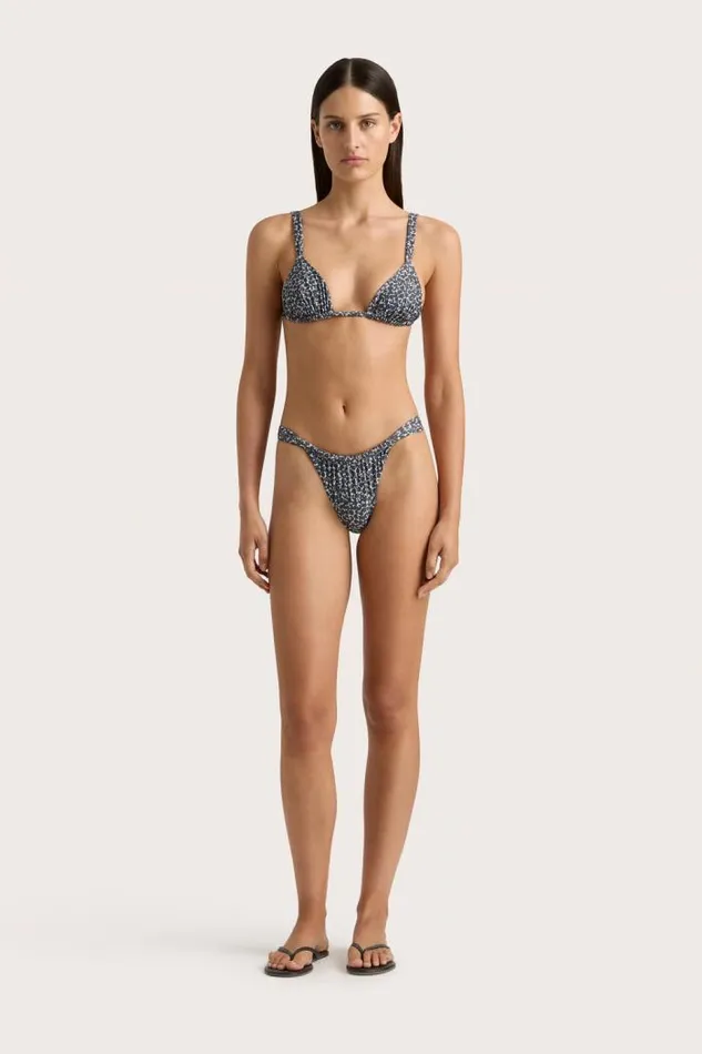 Women Faithfull The Brand Swim Mary Bikini Top Amanylis Charred Navy