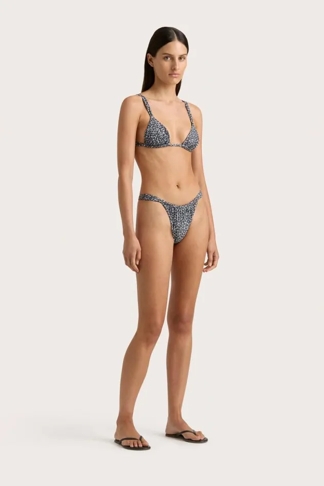 Women Faithfull The Brand Swim Mary Bikini Top Amanylis Charred Navy