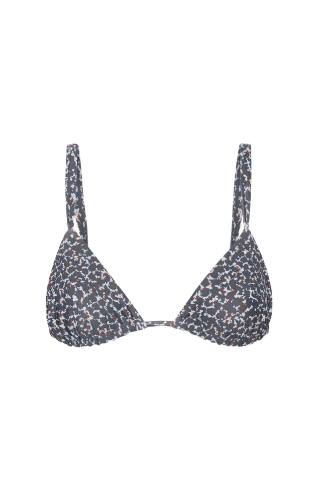 Women Faithfull The Brand Swim Mary Bikini Top Amanylis Charred Navy