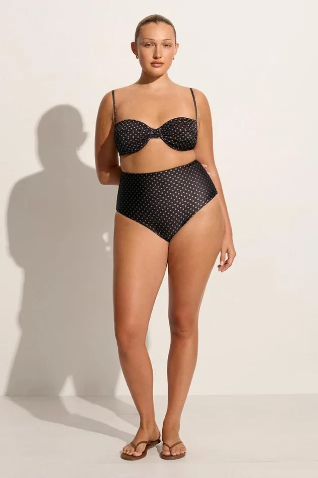 Women Faithfull The Brand Swim Reyes Bikini Bottoms Ludovica Polka Dot