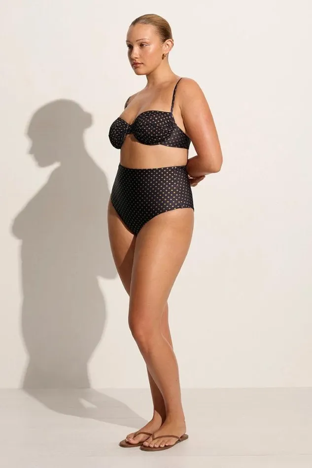 Women Faithfull The Brand Swim Reyes Bikini Bottoms Ludovica Polka Dot