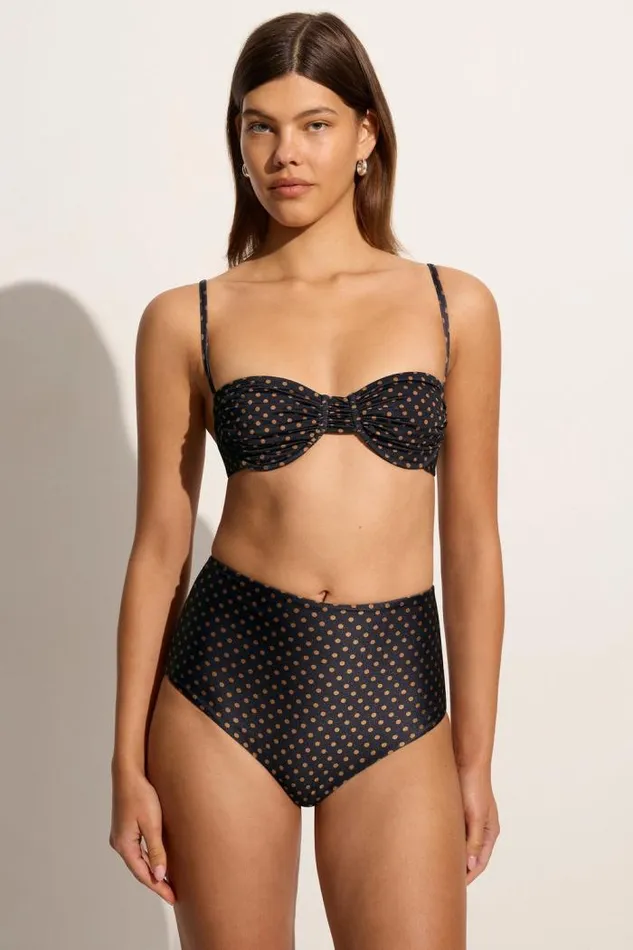 Women Faithfull The Brand Swim Reyes Bikini Bottoms Ludovica Polka Dot