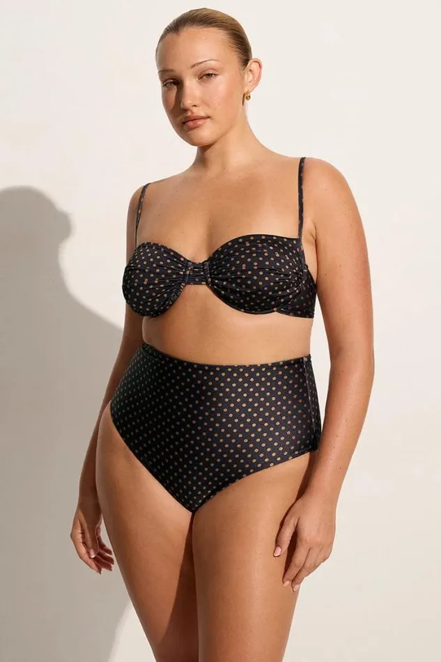 Women Faithfull The Brand Swim Reyes Bikini Bottoms Ludovica Polka Dot