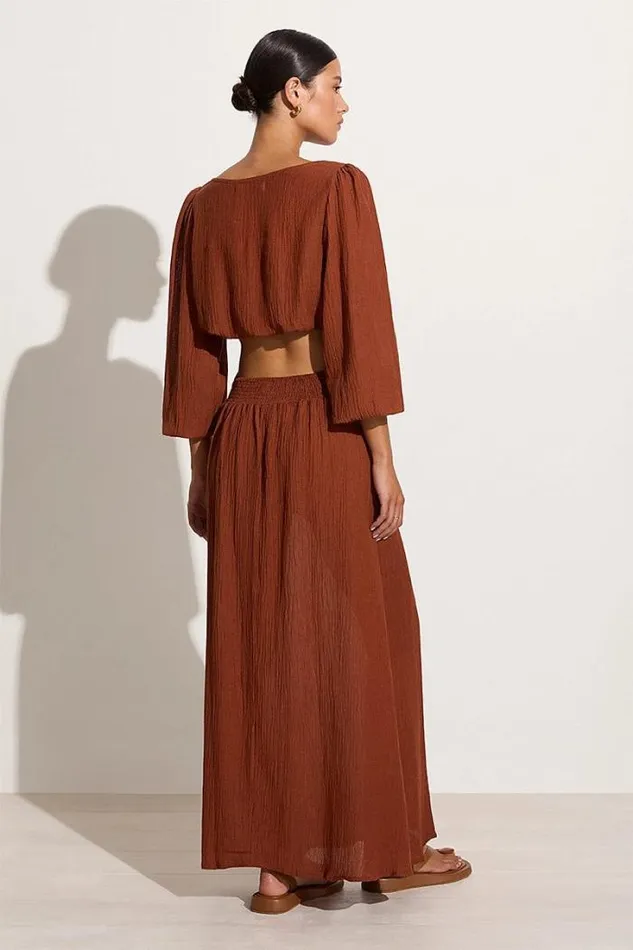 Women Faithfull The Brand Tops Artista Top Cinnamon 8211 Final Sale