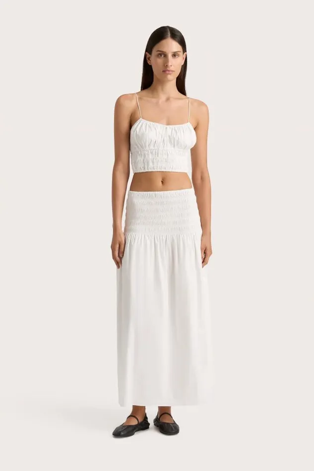 Women Faithfull The Brand Tops Baia Top White