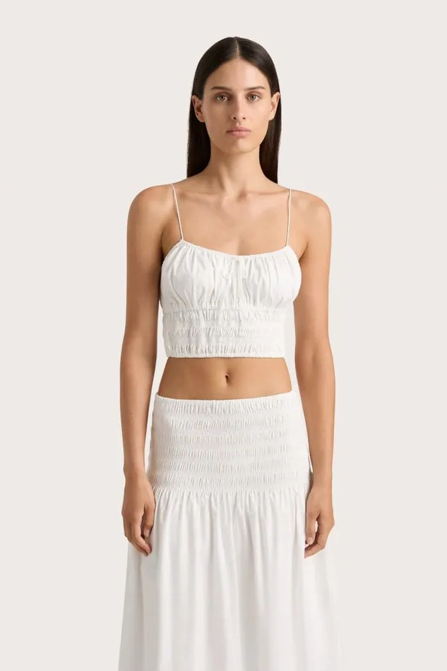 Women Faithfull The Brand Tops Baia Top White