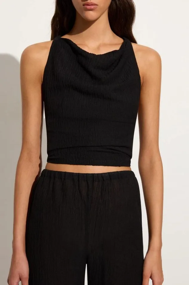 Women Faithfull The Brand Tops Dione Top Black