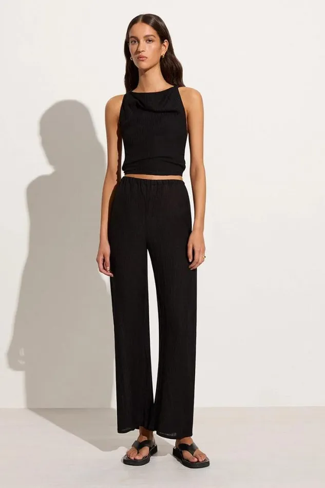 Women Faithfull The Brand Tops Dione Top Black