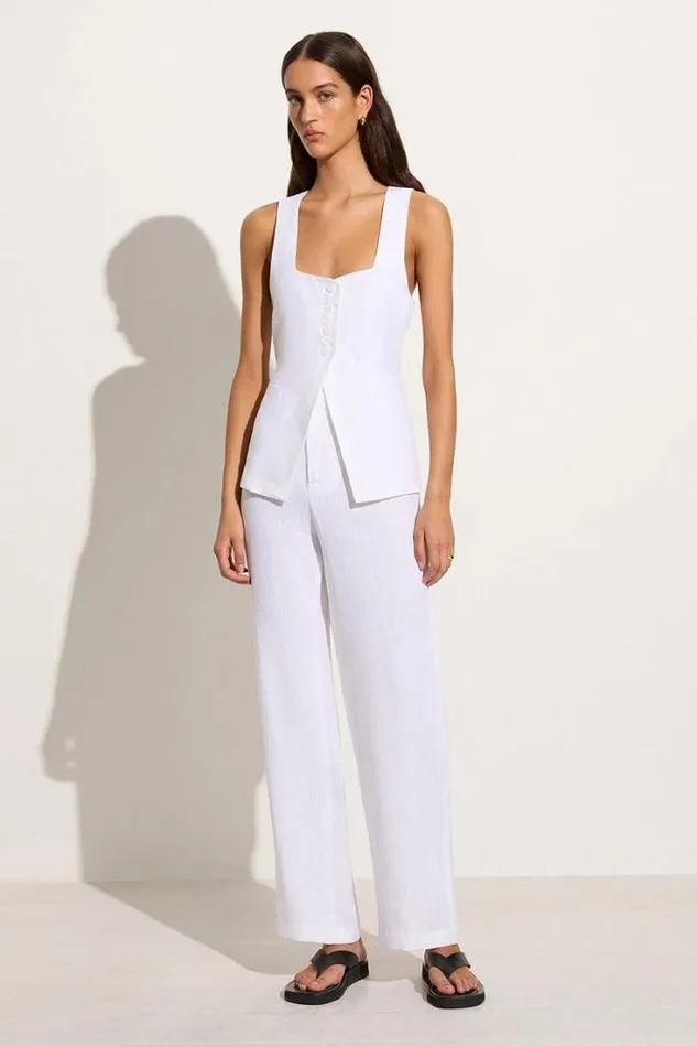 Women Faithfull The Brand Tops Maya Vest White