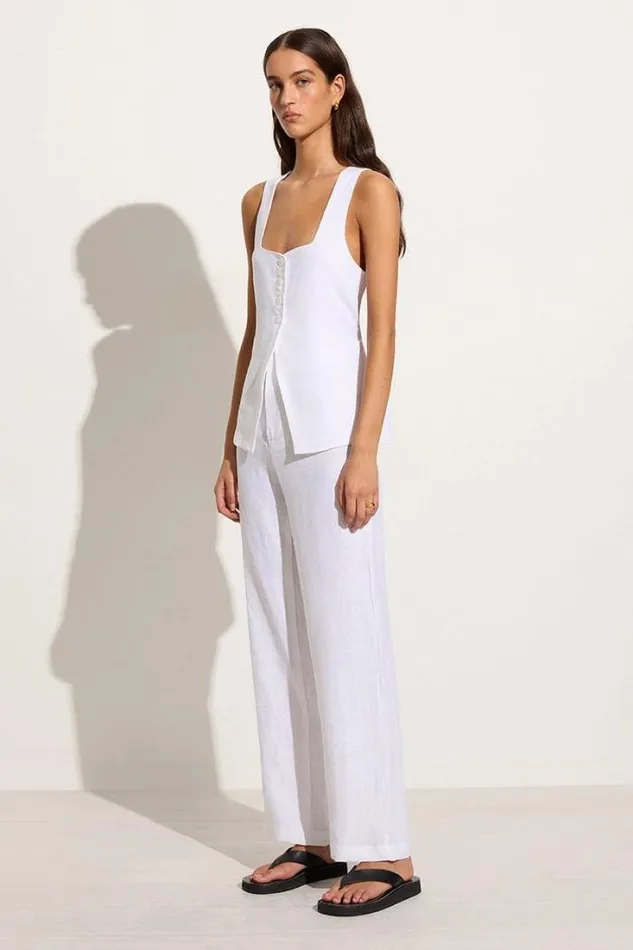 Women Faithfull The Brand Tops Maya Vest White