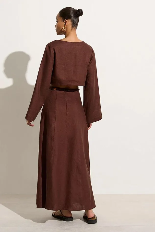 Women Faithfull The Brand Tops Menorca Top Tobacco