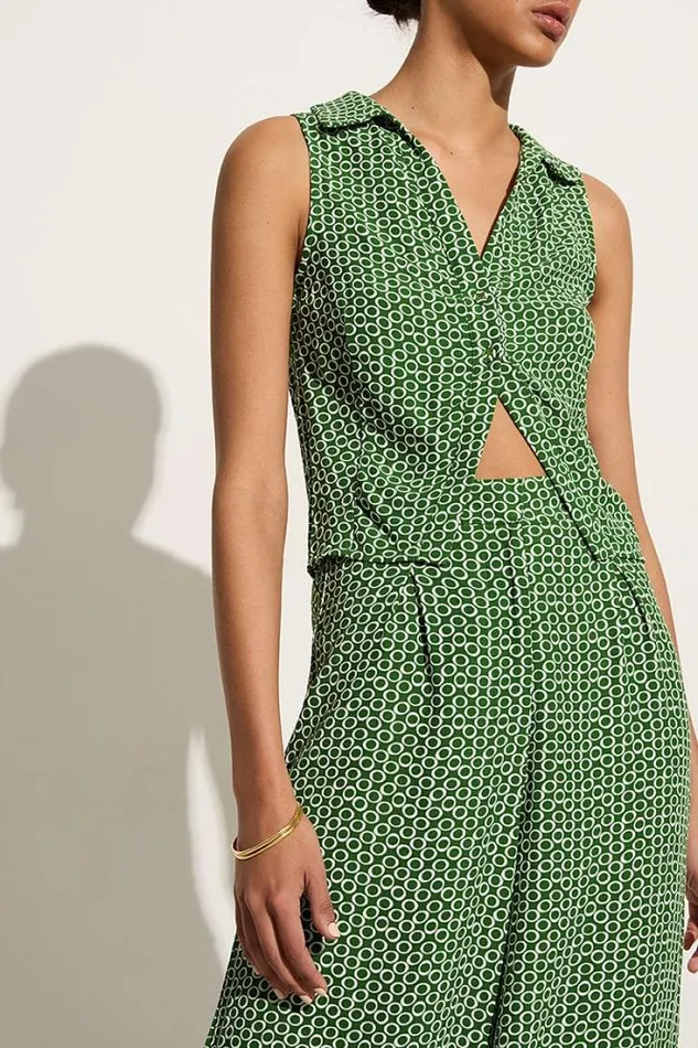 Women Faithfull The Brand Tops Vivi Top Azulejo